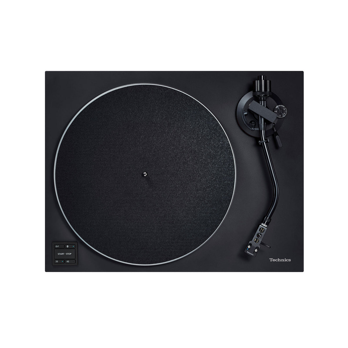 Technics SL-40CBT Turntable, black, top view
