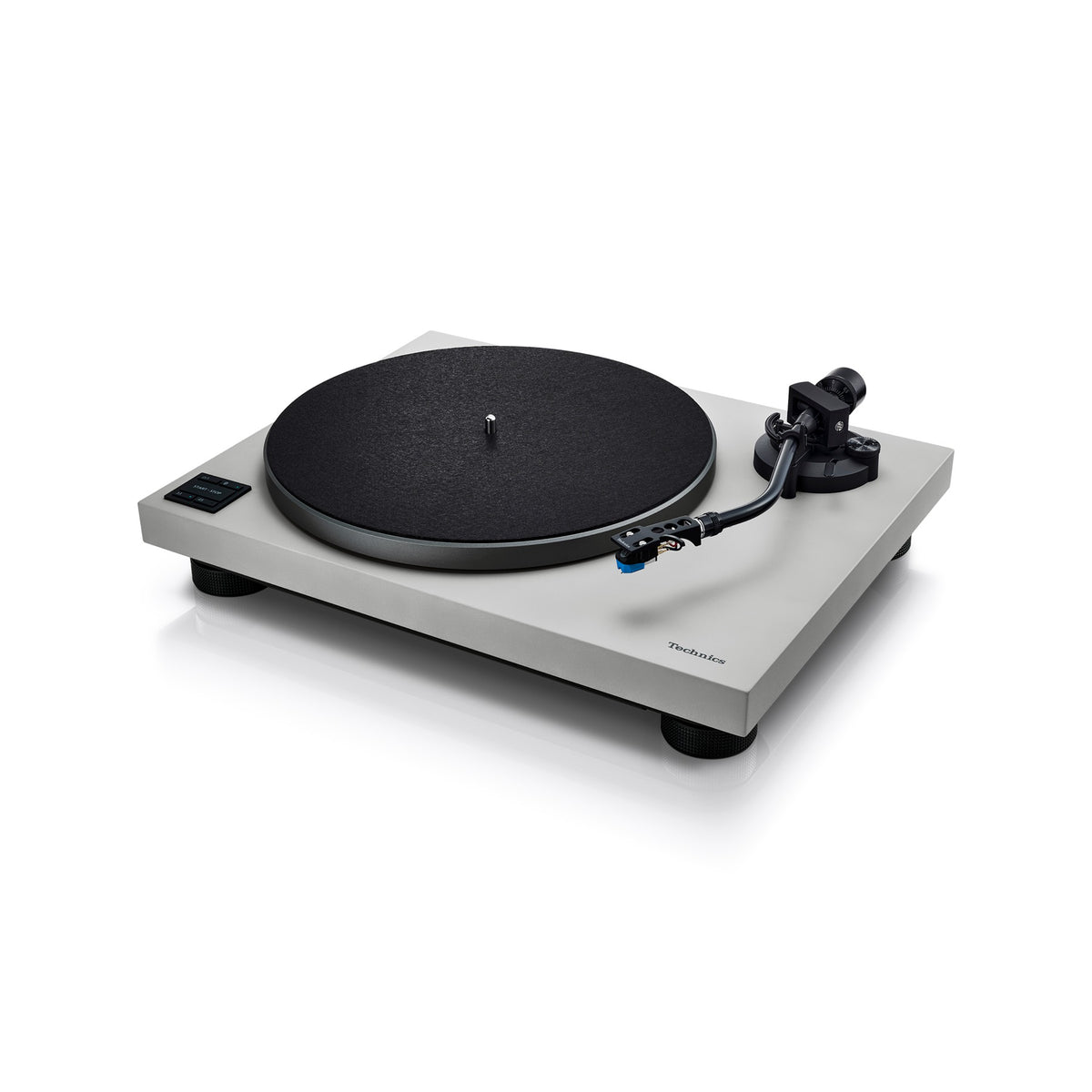 Technics SL-40CBT Turntable, grey, angled view