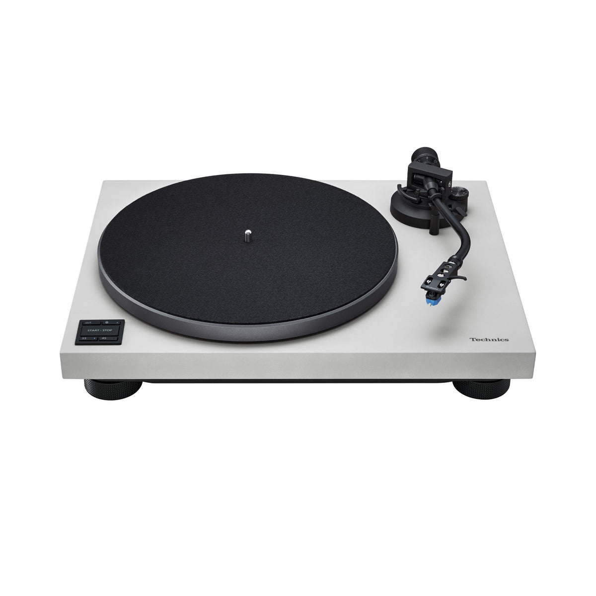Technics SL-40CBT Turntable, grey, front and upper view