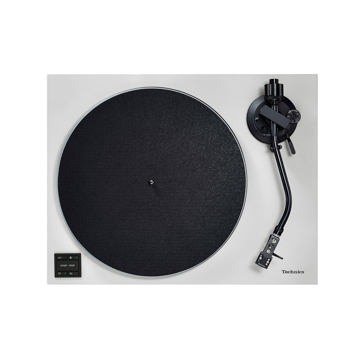 Technics SL-40CBT Turntable, grey, top view