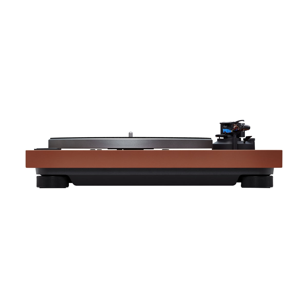 Technics SL-40CBT Turntable, terracotta brown, straight front view