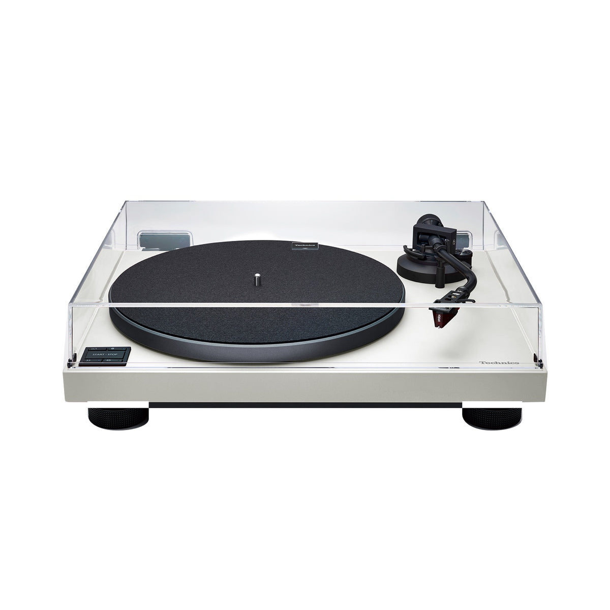Technics SL-40CBT Turntable, white, with dust cover