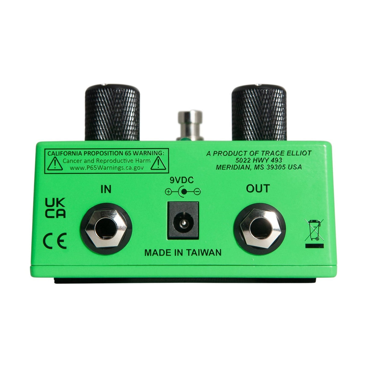 Trace Elliot Acoustic Clarity Pedal, connection side