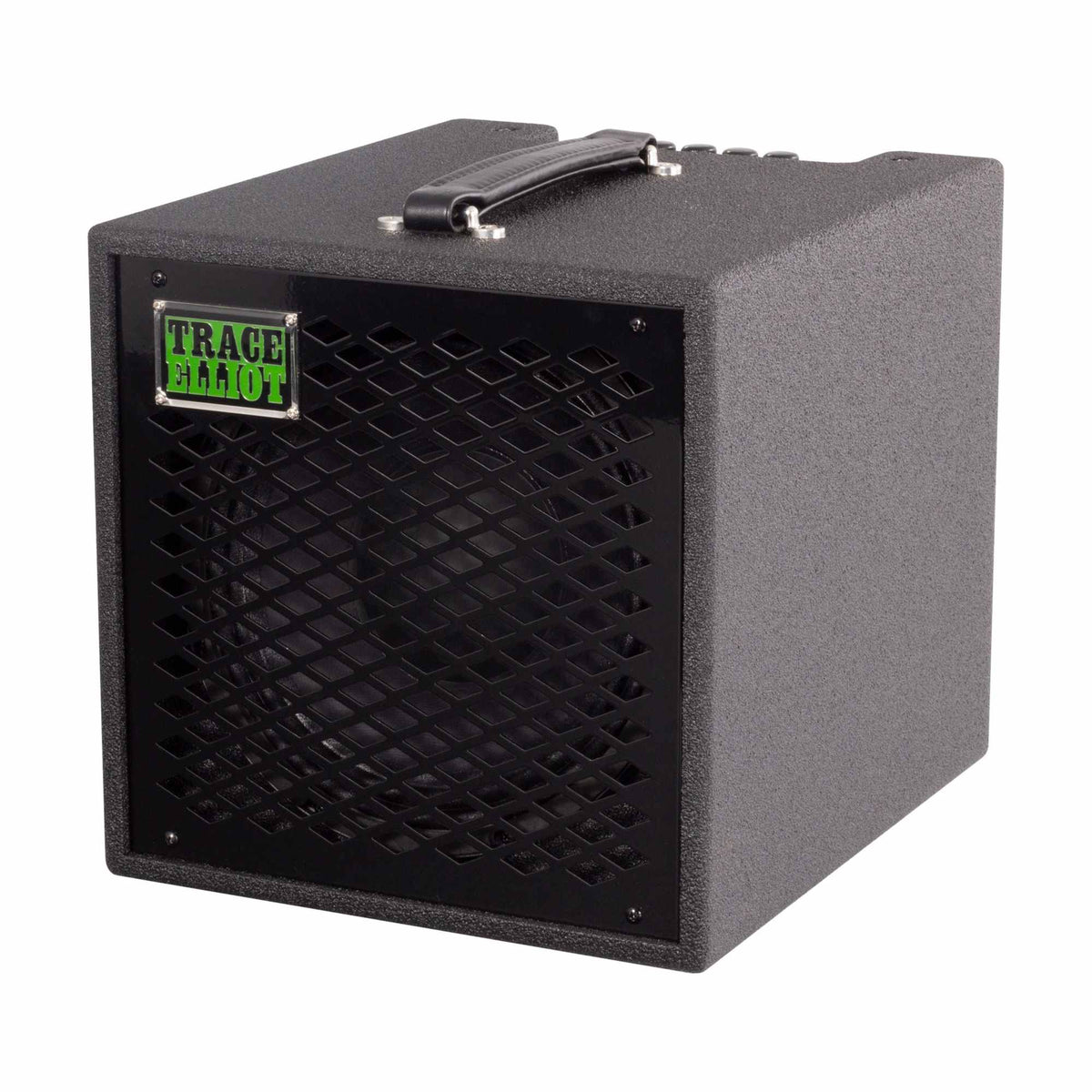 Trace Elliot ELF 1x10 bosinės gitaros stiprintuvas, vaizdas kampu iš kairės