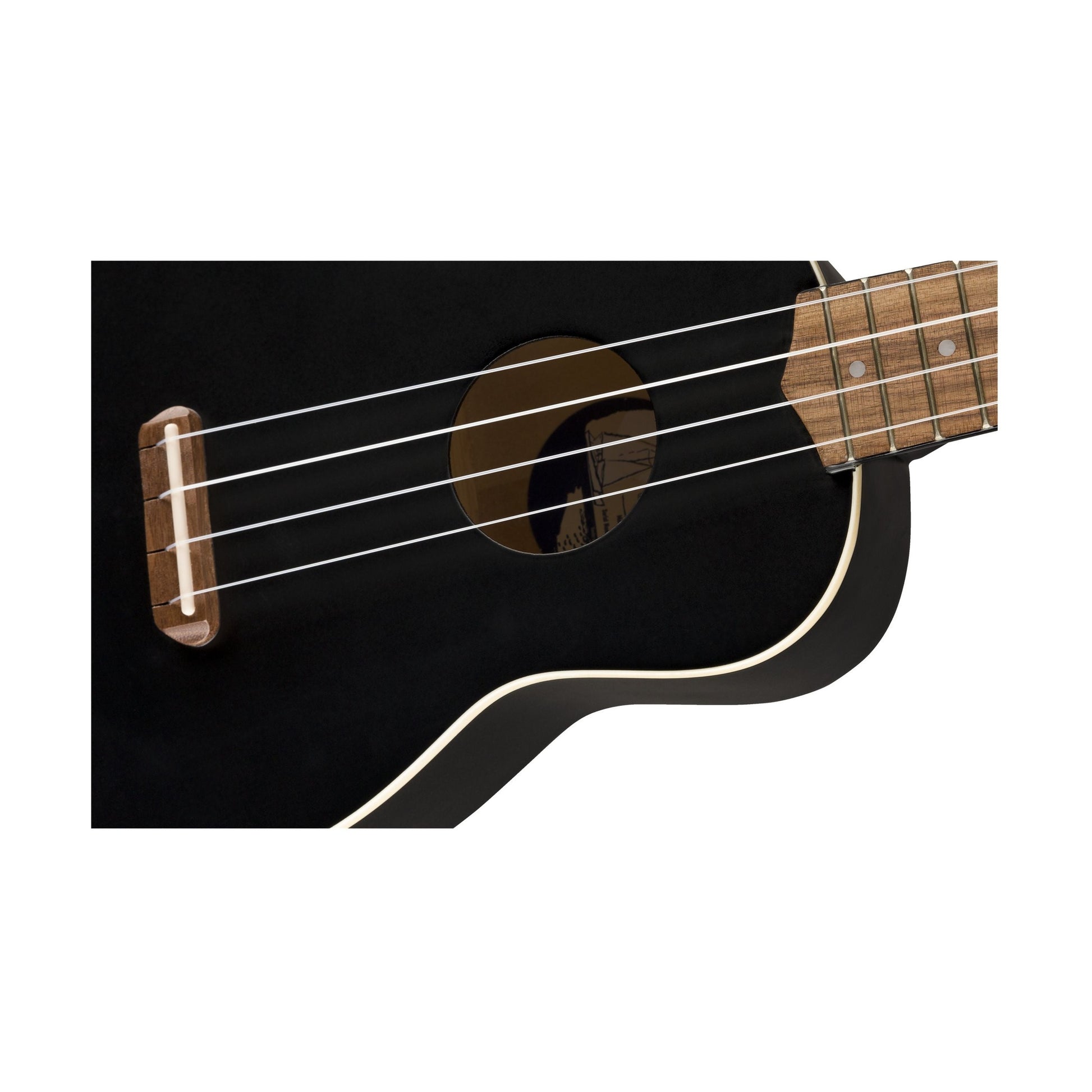 FENDER VENICE SOPRANO BLK Ukulelė