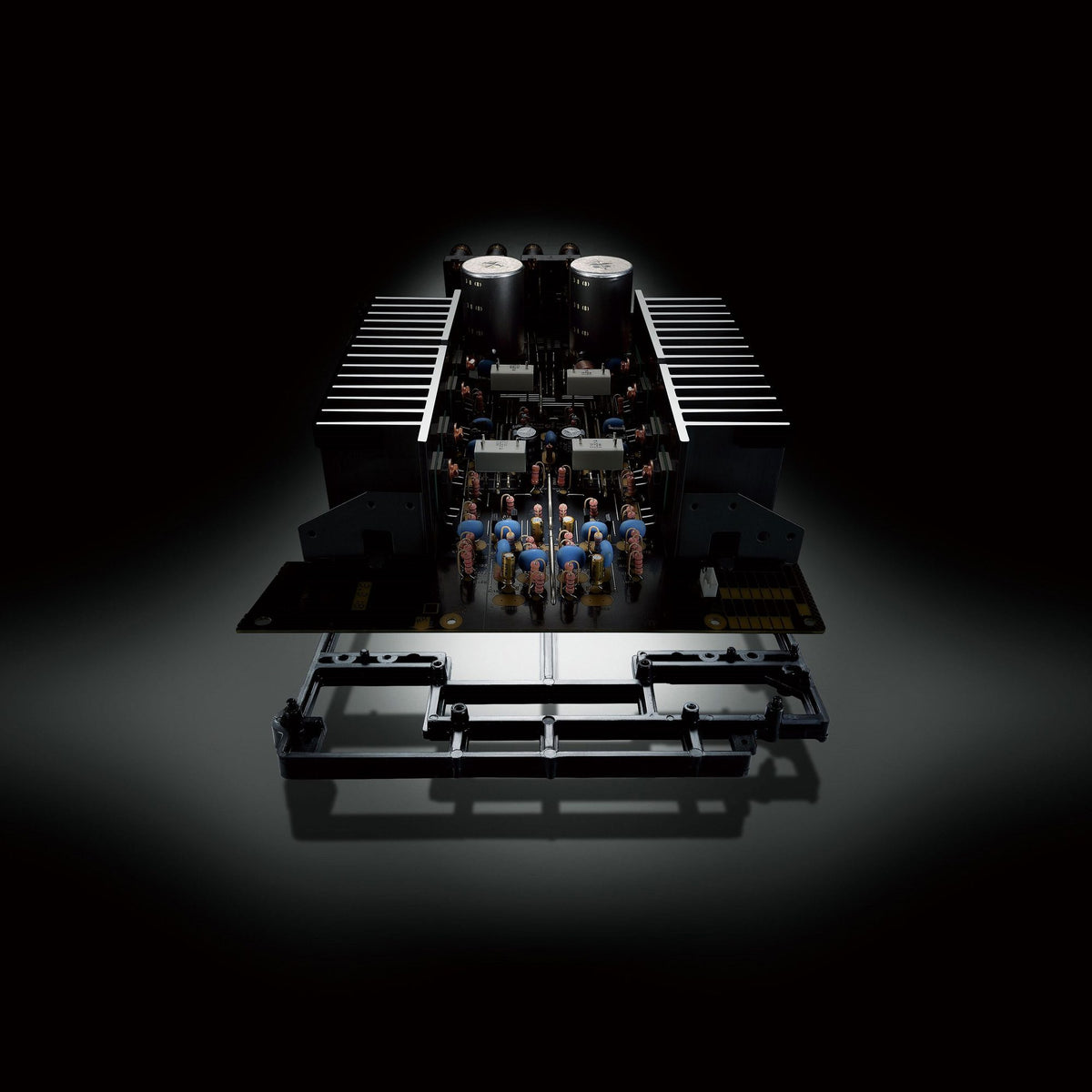 Yamaha A-S301 stereo stiprintuvas, gamintojo ToP-ART konstrukcijos iliustracija