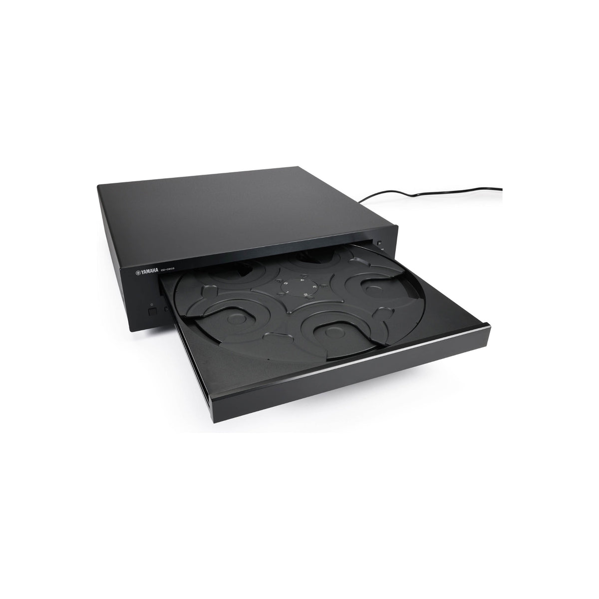 Yamaha CD-C603 CD grotuvas, atvertas penkių diskų dėklas
