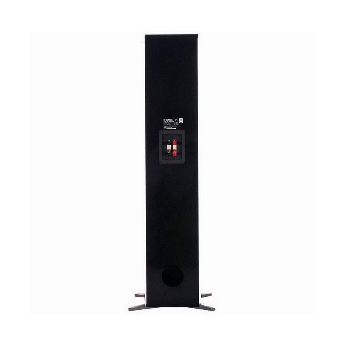 Yamaha NS-555 grindinė garso kolonėlė: kolonėlės galas ir jungtys