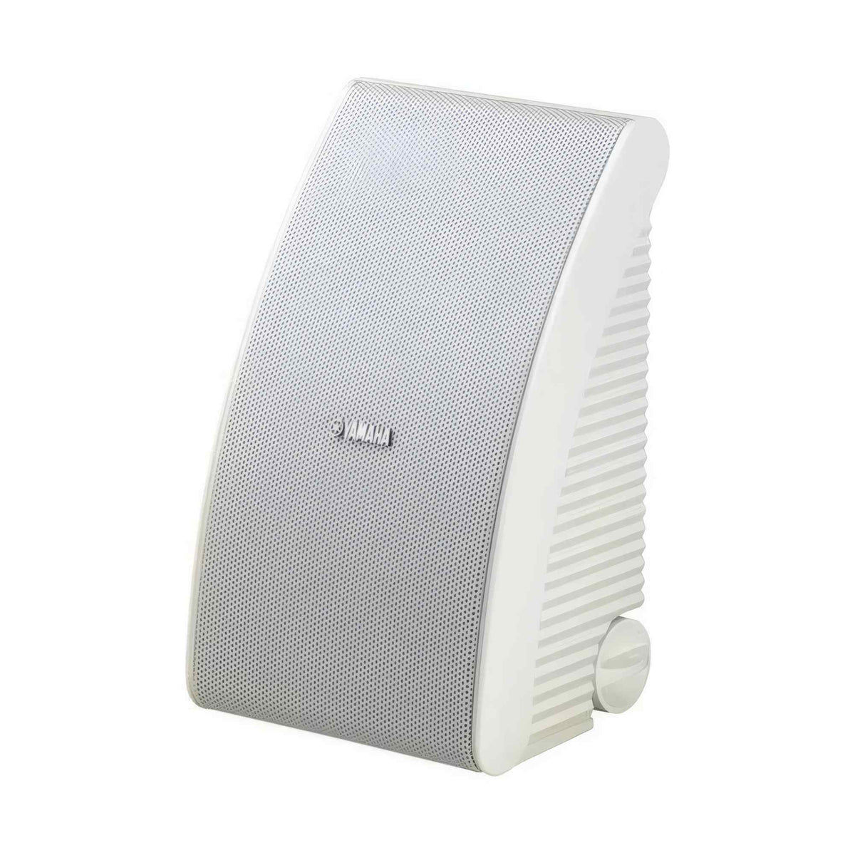 Yamaha NS-AW592 Outdoor Speakers, white single speaker, angled view
