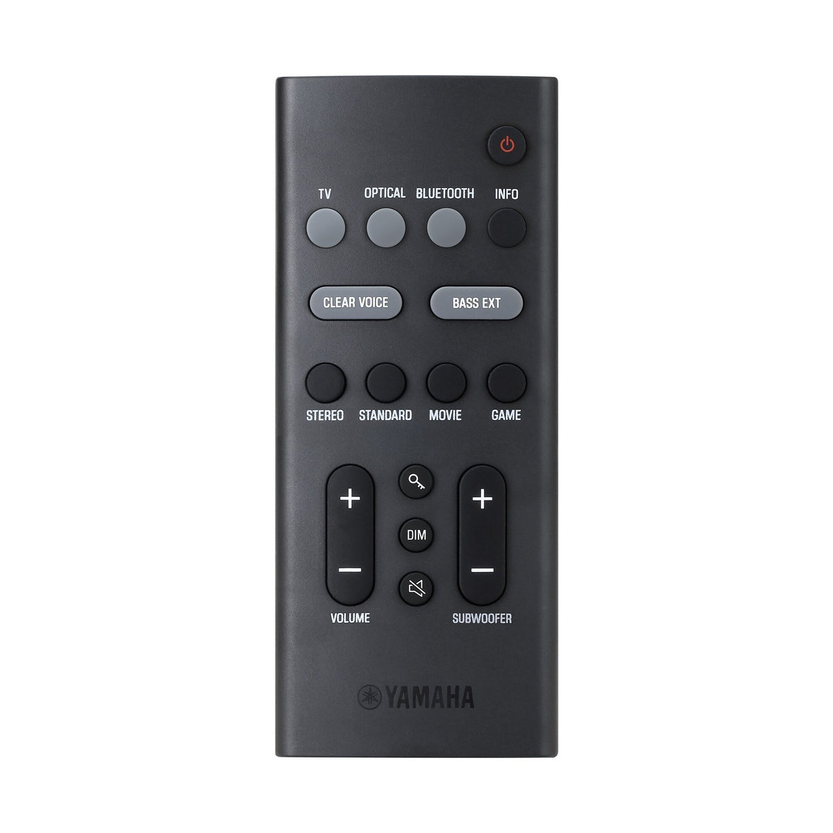 Yamaha SR-B30A Soundbar System, black remote control
