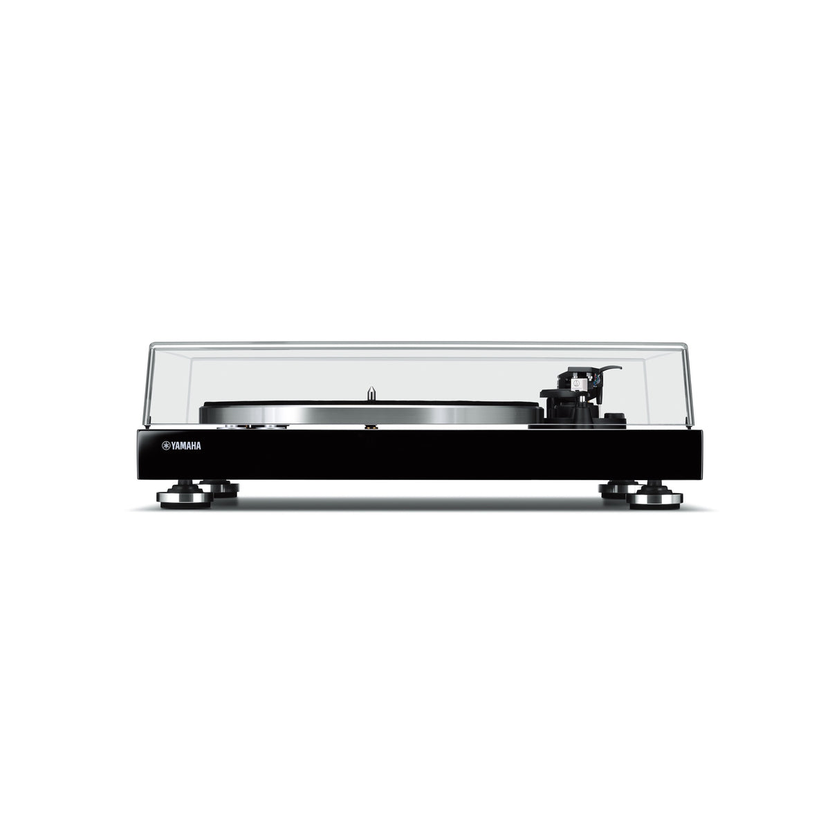 Yamaha TT-S303 Turntable, front view with dust cover closed